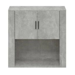 Berkfield Home Wall Cabinet Concrete Grey 80x33x80 cm Engineered Wood - Size: 80 x 33 x 80 cm - thumbnail 3