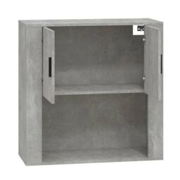 Berkfield Home Wall Cabinet Concrete Grey 80x33x80 cm Engineered Wood - Size: 80 x 33 x 80 cm - thumbnail 4