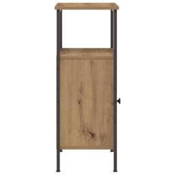 Berkfield Home Classic Bedside Cabinet Artisan Oak 41x31x80 cm Engineered Wood in Brown - Size: 41 x 31 x 80 cm - thumbnail 6