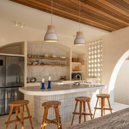 Living and Home Handmade Rattan Pendant Light Natural Woven Ceiling Lamp in White - thumbnail 6