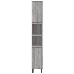 Berkfield Home Modern 3 Piece Bathroom Furniture Set Grey Sonoma Engineered Wood - thumbnail 6