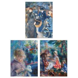 Artery8 Wall Art Print Pack of 3 A4 Pierre-Auguste Renoir Impressionist Painting Living Room s Set - thumbnail 1