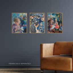 Artery8 Wall Art Print Pack of 3 A4 Pierre-Auguste Renoir Impressionist Painting Living Room s Set - thumbnail 2