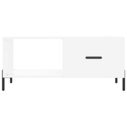 Berkfield Home Coffee Table White 90x50x40 cm Engineered Wood - Size: 90 x 50 x 40 cm - thumbnail 5