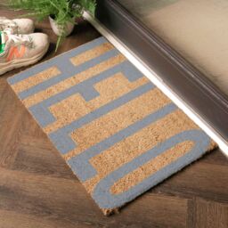 Artsy Mats Grey Big Letters Hello Doormat - Size: 40 cm x 60 cm - thumbnail 3