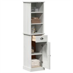 Berkfield Home Bathroom Furniture Set 2 pcs Brown & White 37 x 34 x 150 cm - thumbnail 3