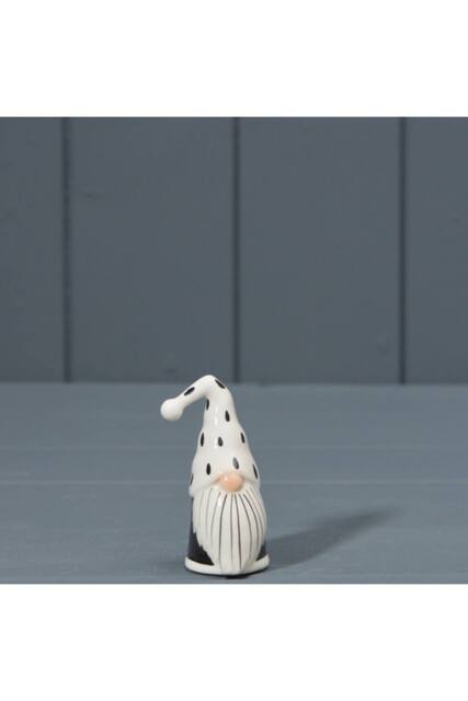 KDMD Black & White Charming Ceramic Santa - image 1