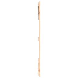 Berkfield Home Wall Headboard 204x3x110 cm Solid Wood Pine in Light Tan - Size: 204 x 3 x 110 cm - thumbnail 5