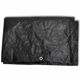 Berkfield Home Garden Furniture Cover 4 Person Poly Rattan Set 8 Eyelets 113 x 113cm in Black - Size: 113 x 113 cm - thumbnail 4