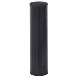 Berkfield Home Rug Rectangular Black80x500 cm Bamboo in Black - Size: Medium