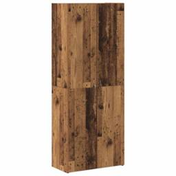 Berkfield Home Highboard Old Wood 60 x 32 x 153 cm - made from engineered wood in Brown - thumbnail 1