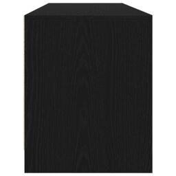 Berkfield Home TV Cabinet Black Oak 188.5x41x50 cm Engineered Wood - thumbnail 7