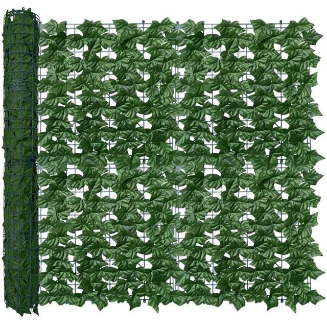Dprodo Artificial Ivy Leaf Fence Wall Screen in Green - Size: 1 Pack - image 1