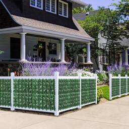 Dprodo Artificial Ivy Leaf Fence Wall Screen in Green - Size: 1 Pack - thumbnail 6