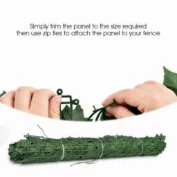 Dprodo Artificial Ivy Leaf Fence Wall Screen in Green - Size: 1 Pack - thumbnail 5