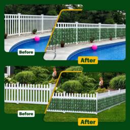 Dprodo Artificial Ivy Leaf Fence Wall Screen in Green - Size: 1 Pack - thumbnail 7