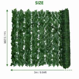 Dprodo Artificial Ivy Leaf Fence Wall Screen in Green - Size: 1 Pack - thumbnail 3