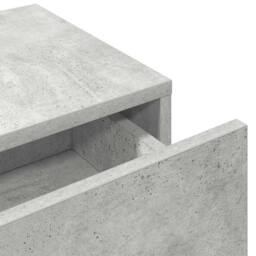 Berkfield Home Wall Shelf with Drawers Concrete Grey 80x33x17 cm Engineered Wood - Size: 80 x 33 x 17 cm - thumbnail 8