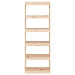 Berkfield Home Book Cabinet/Room Divider 60x30x167.5 cm Solid Wood Pine in Brown - thumbnail 3