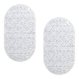 Showerdrape Hyrdro Set of 2 Anti Slip Clear PVC Bath Mat 68cm x 38cm - Size: 68 cm x 38 cm
