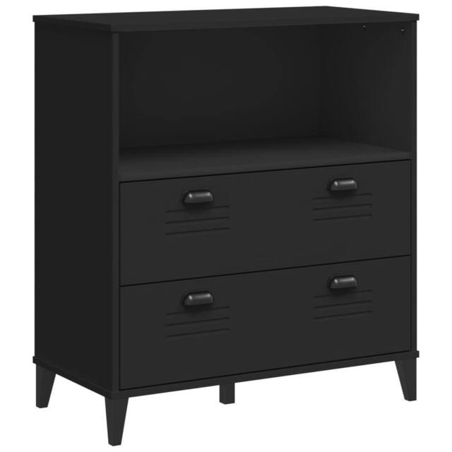Berkfield Home Bookcase VIKEN Black 80x40x90 cm Engineered Wood - Size: 80 x 40 x 90 cm - image 1