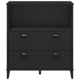 Berkfield Home Bookcase VIKEN Black 80x40x90 cm Engineered Wood - Size: 80 x 40 x 90 cm - thumbnail 6