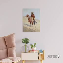 "Artery8 A Mexican Vaquero Cowboy Frederic Remington Canvas Wall Art - Size: W18"" x H24""" - thumbnail 3