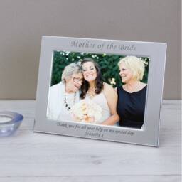 Uniqueful Personalised Mother of the Bride Silver Plated Picture Frame 7x5 Mum - Size: 1 Pack - thumbnail 3