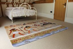 Benjamin Tate Design Egyptian Mythelogical Drawings Rug in Natural - Size: Large - thumbnail 3