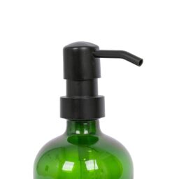 Harbour Housewares 500ml Glass Soap Dispensers - 4x Refillable Hand Wash Bottle with Pump in Green - thumbnail 4