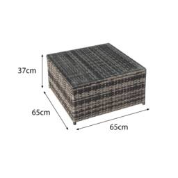 Oseasons Malta Rattan 8 Seat Corner Set in Walnut Grey - thumbnail 6