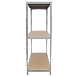 Monstershop Galvanised Steel Heavy-Duty Racking Unit in Silver - thumbnail 4