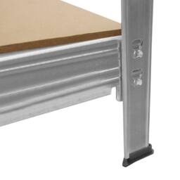 Monstershop Galvanised Steel Heavy-Duty Racking Unit in Silver - thumbnail 3