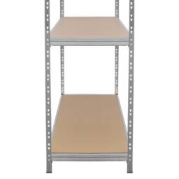 Monstershop Galvanised Steel Heavy-Duty Racking Unit in Silver - thumbnail 8