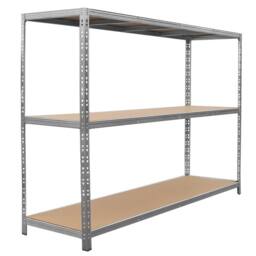Monstershop Galvanised Steel Heavy-Duty Racking Unit in Silver - thumbnail 7