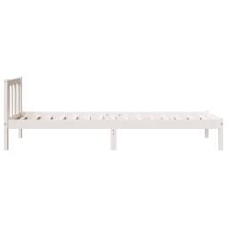 Berkfield Home Decorative Extra Long Bed Frame without Mattress White 100x210 cm - thumbnail 5