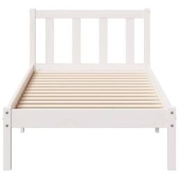 Berkfield Home Decorative Extra Long Bed Frame without Mattress White 100x210 cm - thumbnail 4