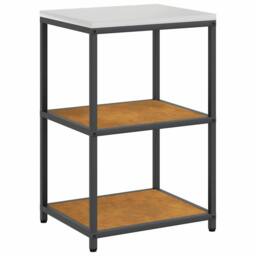 Berkfield Home Modern with Shelf Other with Storage with Door 3 pcs Rusty Weathe in Brown - thumbnail 6