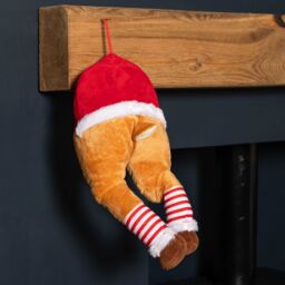 Samuel Alexander 40cm Battery Operated Animated Door Hanging Reindeer Legs Decoration - thumbnail 1