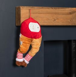 Samuel Alexander 40cm Battery Operated Animated Door Hanging Reindeer Legs Decoration - thumbnail 4