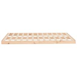 Berkfield Home Beautiful Bed Frame without Mattress 120x200 cm Solid Wood Pine in Light Brown - Size: Small Double - thumbnail 6
