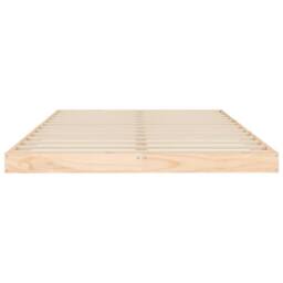 Berkfield Home Beautiful Bed Frame without Mattress 120x200 cm Solid Wood Pine in Light Brown - Size: Small Double - thumbnail 5