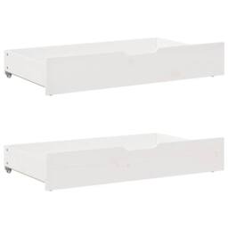 Berkfield Home Daybed with Drawers without Mattress White 90x190 cm Single Solid Wood - thumbnail 6