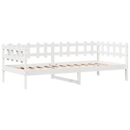 Berkfield Home Daybed with Drawers without Mattress White 90x190 cm Single Solid Wood - thumbnail 5