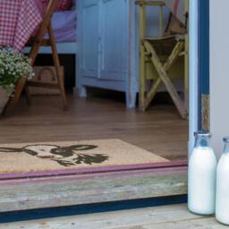 Artsy Mats Dairy Calf Doormat (60 x 40cm) in Brown - Size: 40 cm x 60 cm - thumbnail 3