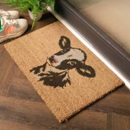 Artsy Mats Dairy Calf Doormat (60 x 40cm) in Brown - Size: 40 cm x 60 cm - thumbnail 4