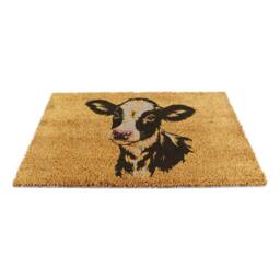 Artsy Mats Dairy Calf Doormat (60 x 40cm) in Brown - Size: 40 cm x 60 cm - thumbnail 5