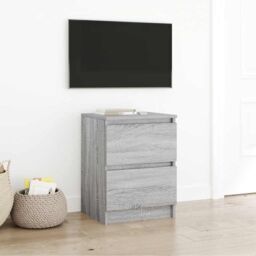 Berkfield Home TV Cabinet Grey Sonoma 40x35x54 cm Engineered Wood - Size: 40 x 35 x 54 cm - thumbnail 1