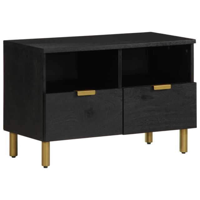 Berkfield Home TV Cabinet Black 70x33x46 cm Engineered Wood - Size: 70 x 33 x 46 cm - image 1