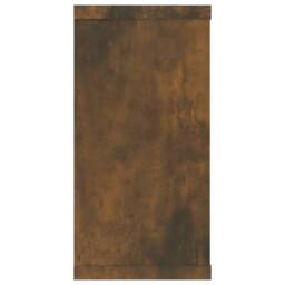 Berkfield Home Wall Cube Shelves 2 pcs Smoked Oak 100x15x30 cm Engineered Wood in Brown - Size: 100 x 15 x 30 cm - thumbnail 7